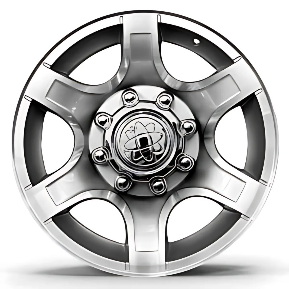 Roda XLT Aro 18" tala 7" - Diamantada Total Prata Brilhante