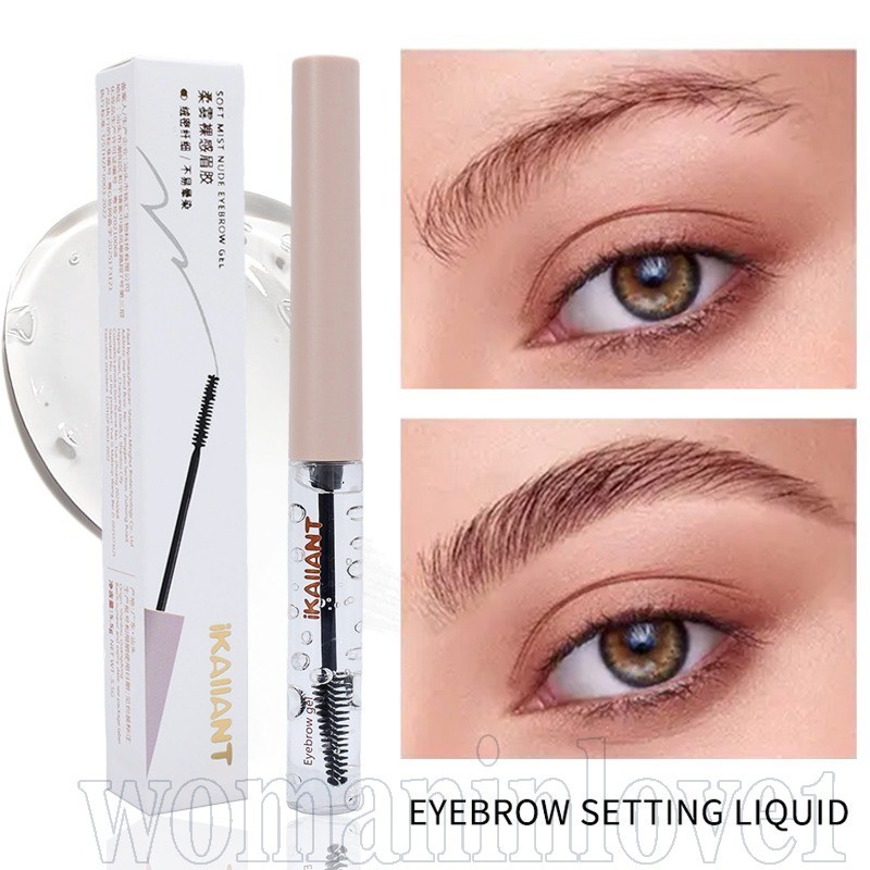 Gel De Sobrancelha Transparente-Longa Duração , À Prova D'água , Sem Manchas-Creme Modelador-Pomada Líquida Com Pincel-C