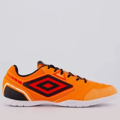 Chuteira Umbro Skill Futsal Laranja e Preta