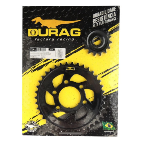 KIT COROA E PINHÃO DURAG ROYAL ENFIELD HIMALAYAN 411 15/38 525 AÇO 1045
