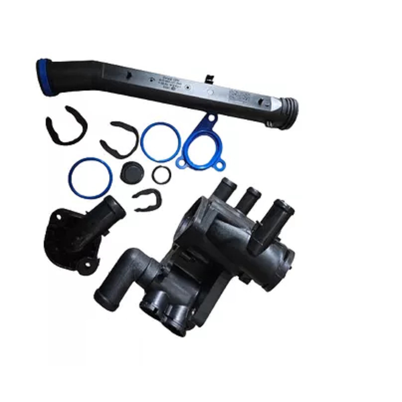 Carcaça Da Valvula Termostatica Completa Tubo Água Gol Power G5 Fox Space Crossfox Golf Voyage Saveiro