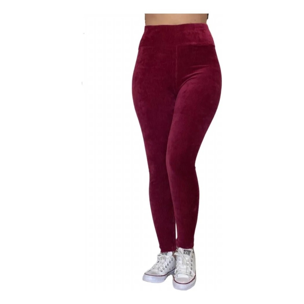 Calça De Veludo Cotele Frio Quentinha Tamanho G