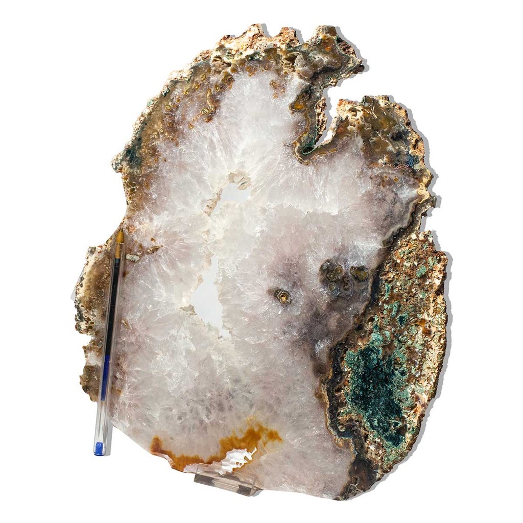 Porta Frios Chapa de Ágata Natural Grande 1Kg 27cm Classe A