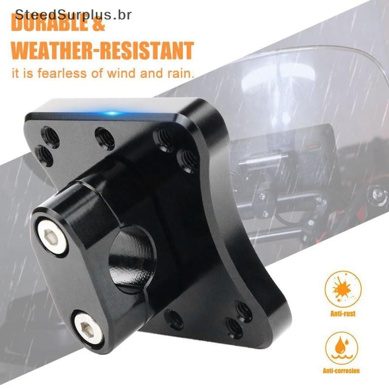 SS 12mm De Diâmetro Do Furo Suporte GPS Da Motocicleta Para Universal Quadro Moto Navegação Telefone Móvel Montagem BR