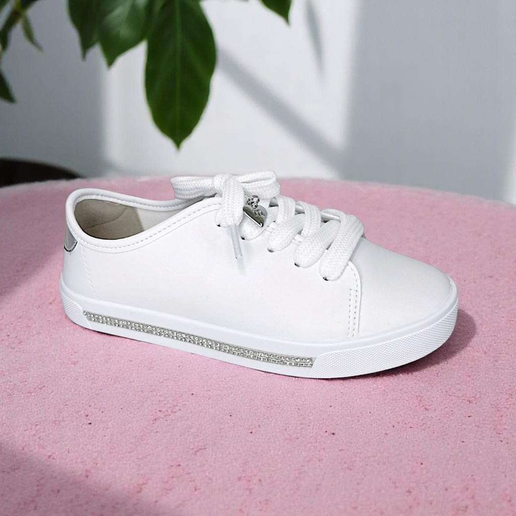 Tênis Infantil Molekinha Casual Menina Feminino Brilho Festa Confortável 2524847