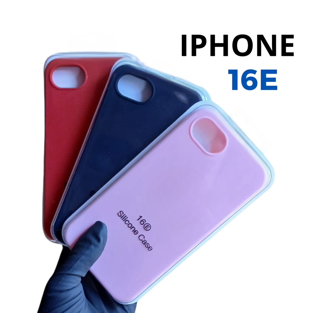 Capinha Luxo Premium Para iPhone 16e Silicone Aveludado Interno Proteção Entre As Câmeras