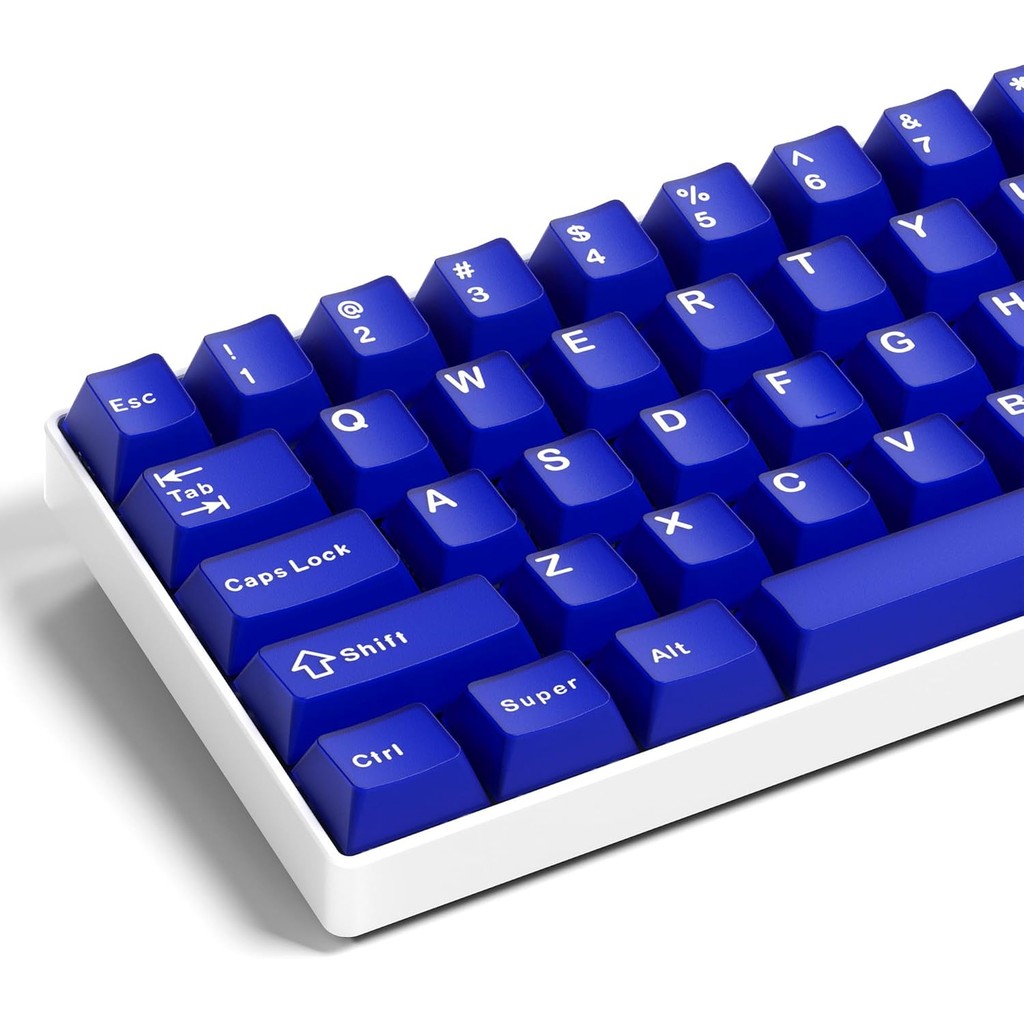 Teclas Azuis , Conjunto De PBT Double Shot Com Perfil Cereja , Teclado Semelhante A Jade De 121 Compatibilidade Mecânico