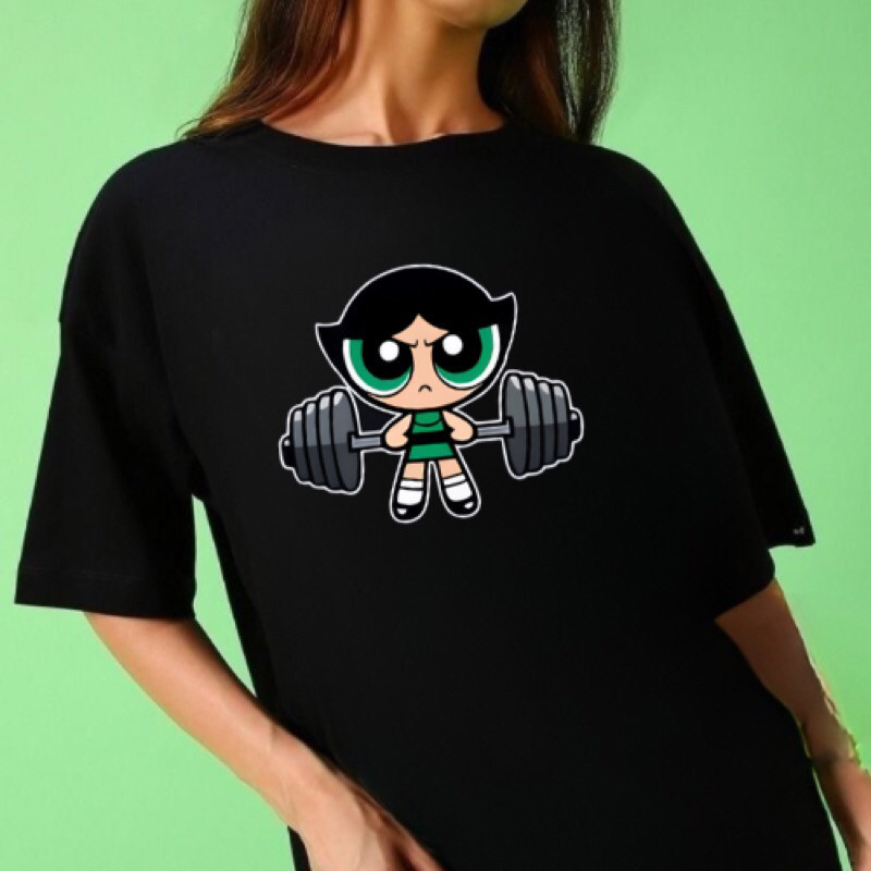 Camiseta Feminina Academia Streetwear - Blusa 100% Algodão Premium para Meninas Super Poderosas Imperdível