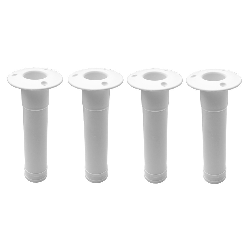 Kit 4 Porta Varas Caniço Embutir Reto Barco Lancha Caiaque