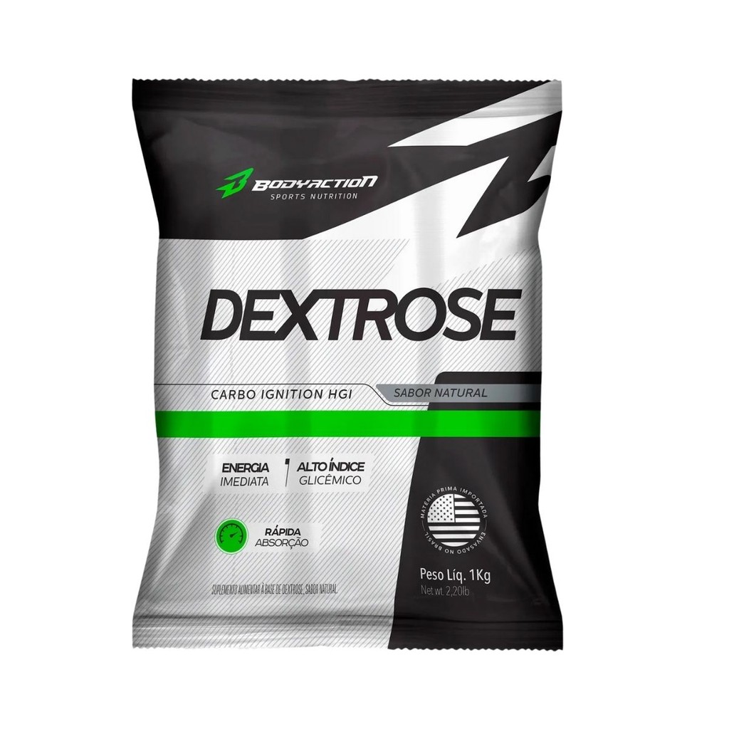 Dextrox (Dextrose) Refil 1kg Bodyaction em Oferta na Shopee