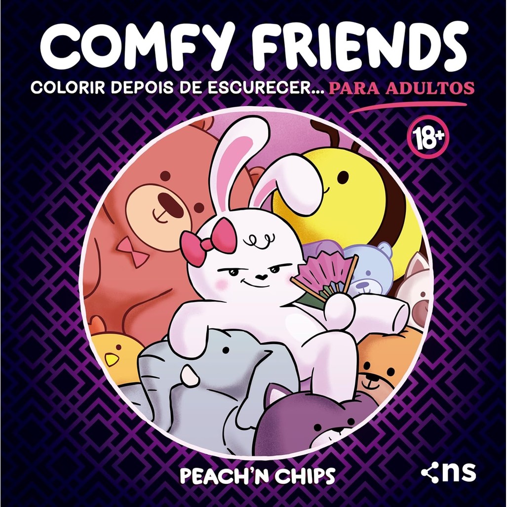 Comfy Friends: Colorir depois de escurecer... PARA ADULTOS! - Peach’n Chips