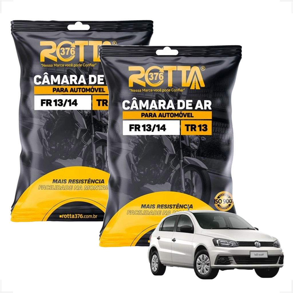 Par 2 Câmaras De Ar Aro 13/14 Tr13 165/65 175/65 185/65 Carros Automoveis Rotta Reforçada