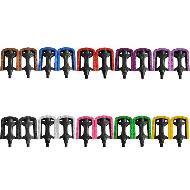 Par de Pedal Rosca Fina 1/2 MetalCiclo Bicolor em Oferta na Shopee