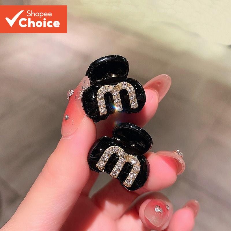 Moda Coreana Carta Diamantada M mini Grampos De Cabelo Feminino ins cute Estudante Presente De Aniversário