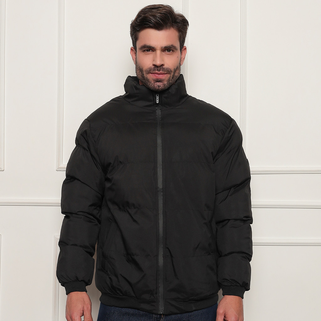 Jaqueta Inverno Masculina Gola Alta Puffer Reforçada Térmica Leve Bolso Premium Frio em Oferta na Shopee