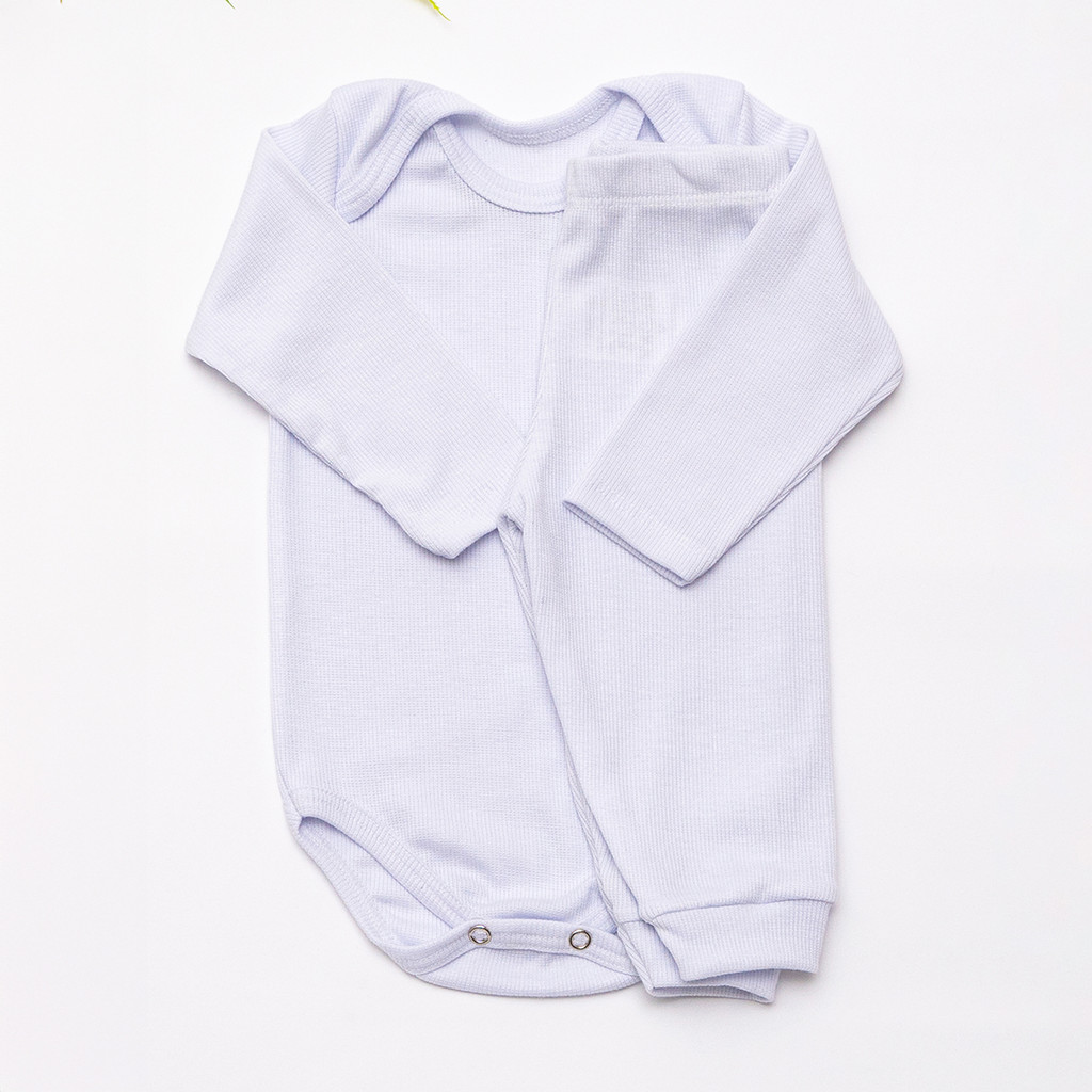 Conjunto Manga Longa Body e Calça Canelado Mijão Liso