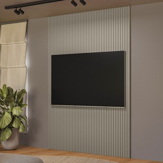 Painel para TV Até 75 Polegadas Ripado Gris Fosco 810010149 - Linea Brasil em Oferta na Shopee