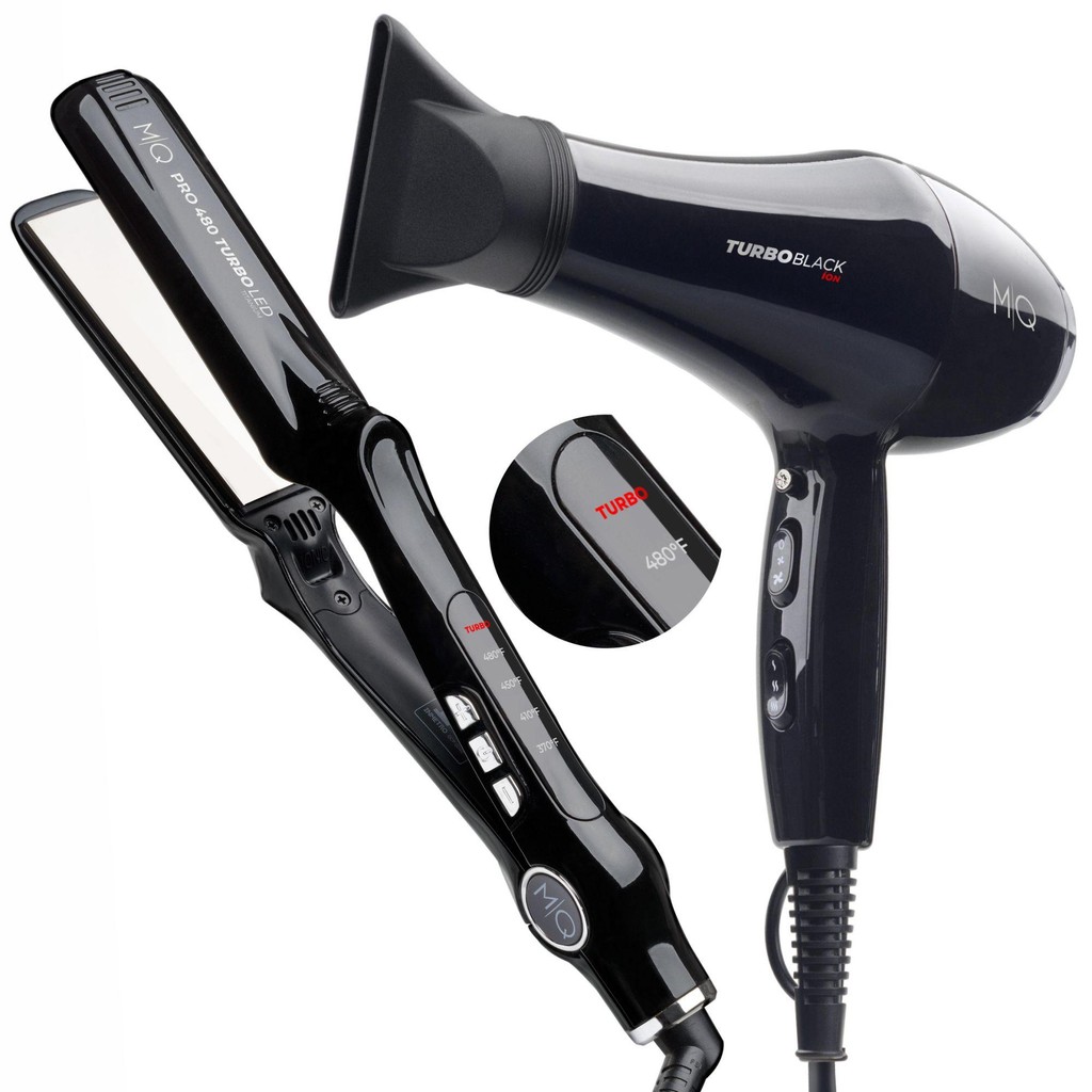 Kit Mq Secador Turbo Black 2400+ Chapinha Turbo Led em Oferta na Shopee