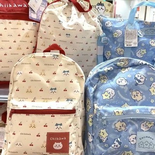 Chiikawa Mochila Japonesa Sacola Bolsa de Armazenamento Mochila Impermeável Bonito Impresso Oito