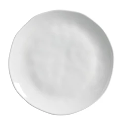 Conjunto com 6 Pratos Raso Orgânico New White Ø26,5cm