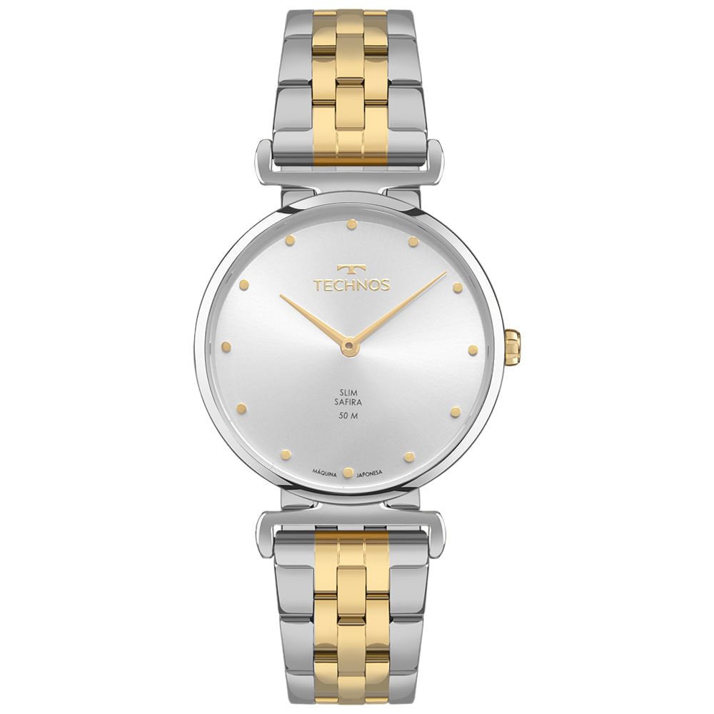 Relógio Technos Feminino Slim Bicolor - VJ20AE/1K
