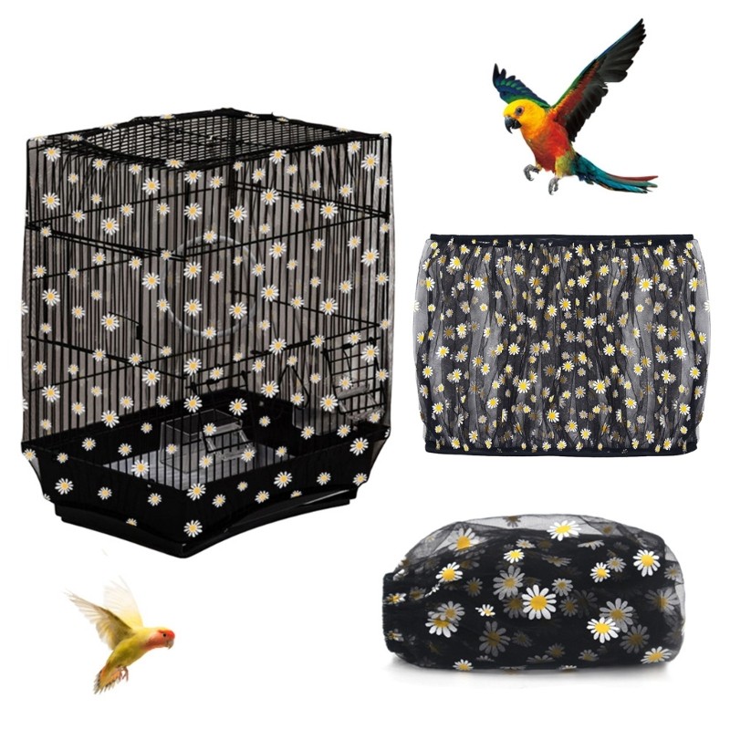 * Capa Malha Para Gaiola Pássaros , Bordas Elásticas , Circulação Ar em Oferta na Shopee