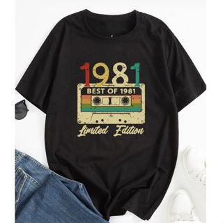 [Camiseta Premium em Algodão Puro]SISI Camiseta Fita de áudio 1981 Edição Limitada Lançamento em Oferta na Shopee