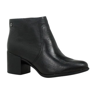 Bota Bottero Cano Baixo Salto Bloco Couro Feminina