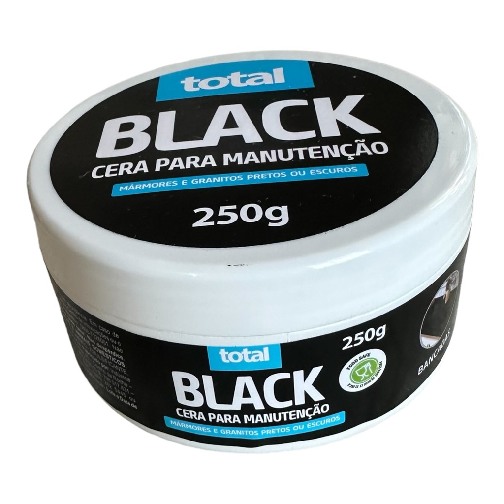 Cera Total Black Manutenção Protege Ativa Cor Pedras Escuras 250g