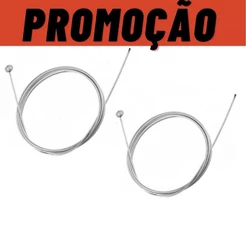 2 Cabos de Aço de Freio Bicicleta 1,80 Metros (V-brake) Disco ou ferradura super resistente promoção