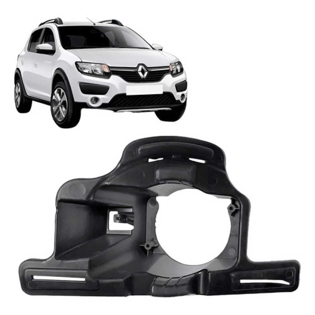 Suporte Farol Milha Auxiliar Sandero Stepway 2015 2016 2017 em Oferta na Shopee
