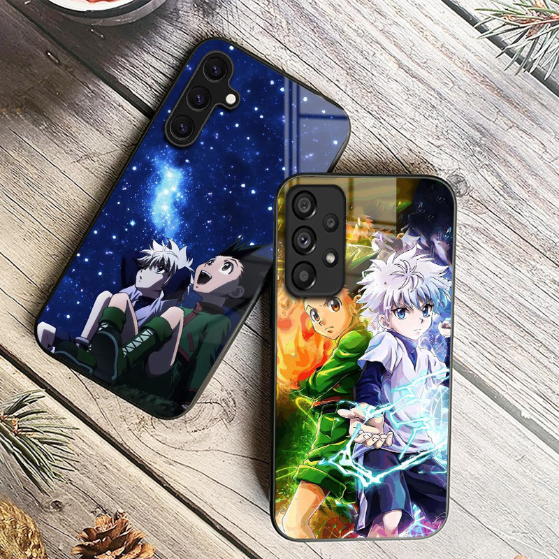 Caçador x 18 Capa De Telefone De Vidro Para Samsung Galaxy A14 A16 A30 A22 A32 A33 A34 A40 A42 A55 4G A52 A53 A54 A70 A7