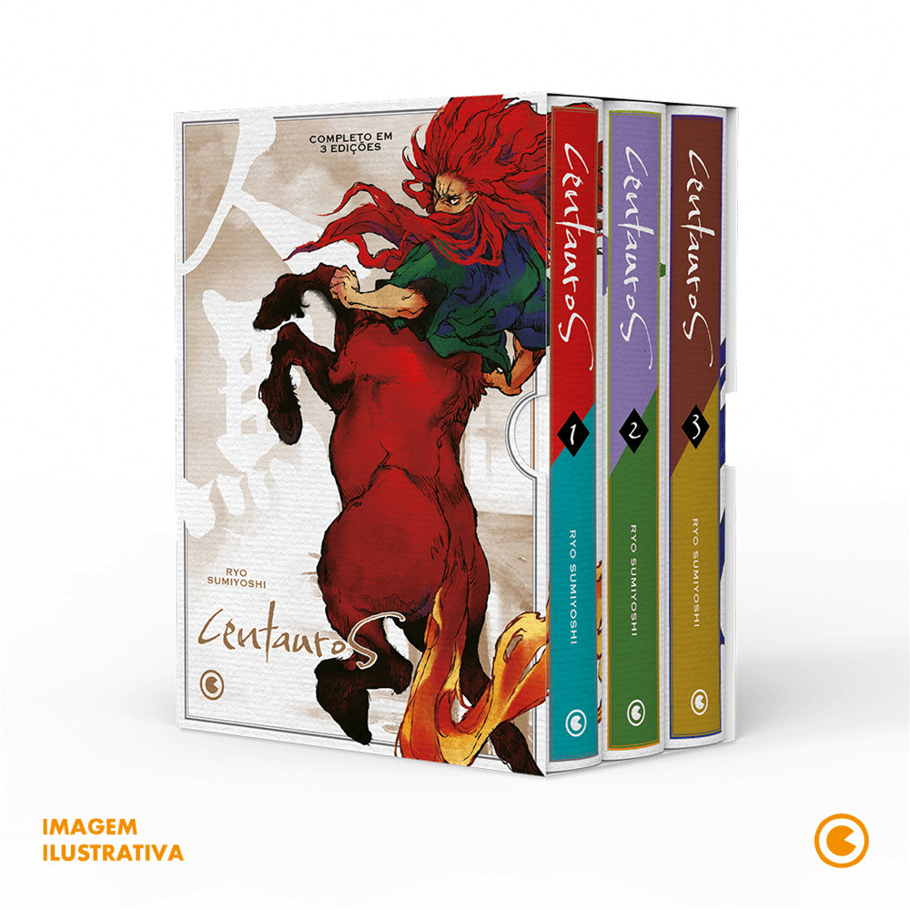 Capa do livro Mangá - Box Centauros - por Ryo Sumiyoshi - Novo/Lacrado - Editora Conrad -