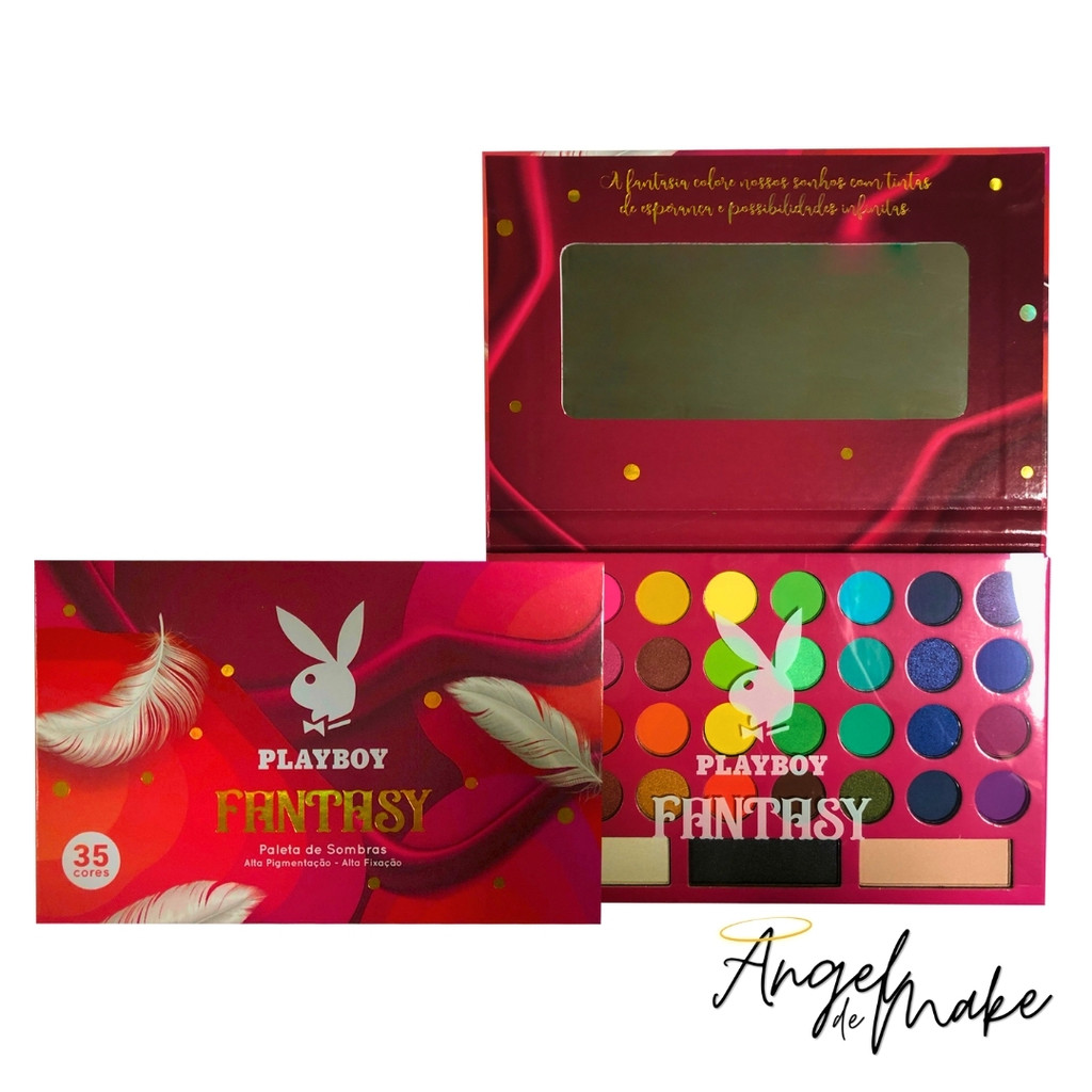 Paleta de Sombras Fantasy Collection 35 Cores Alta Pigmentação e Fixação - Playboy