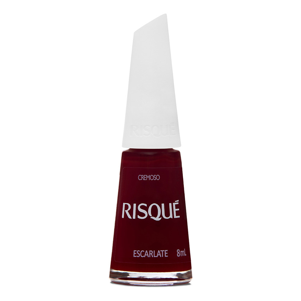 Esmalte Risqué Vermelho Cremoso Escarlate 8ml - Beauty