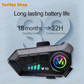 Fone De Ouvido Capacete  Moto Bluetooth 5.3 Sem Fio Kit De Telefone Mãos-Livres Para Motocicleta À Prova D'água Intercom em Oferta na Shopee