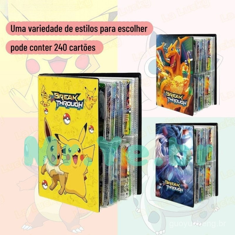 Álbum De Cartas Pokémon Presente Para Crianças 240 Peças Pasta De Exibição VMAX GX EX Coleção De Anime F.YZM JQPU