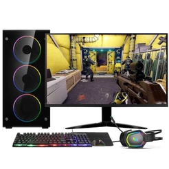 PC Gamer Completo AMD Ryzen 7 5700G, 16GB DDR4, SSD NVMe 512GB, Fonte 600W 80 Plus, Monitor 24" 75Hz, Skill RGB - SR-024
