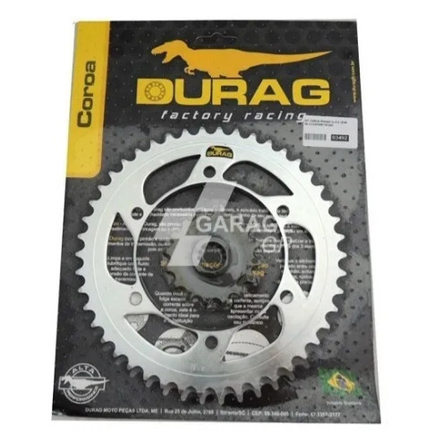 KIT COROA E PINHÃO DURAG YAMAHA XJ6 600CC 09-15 16/46 520