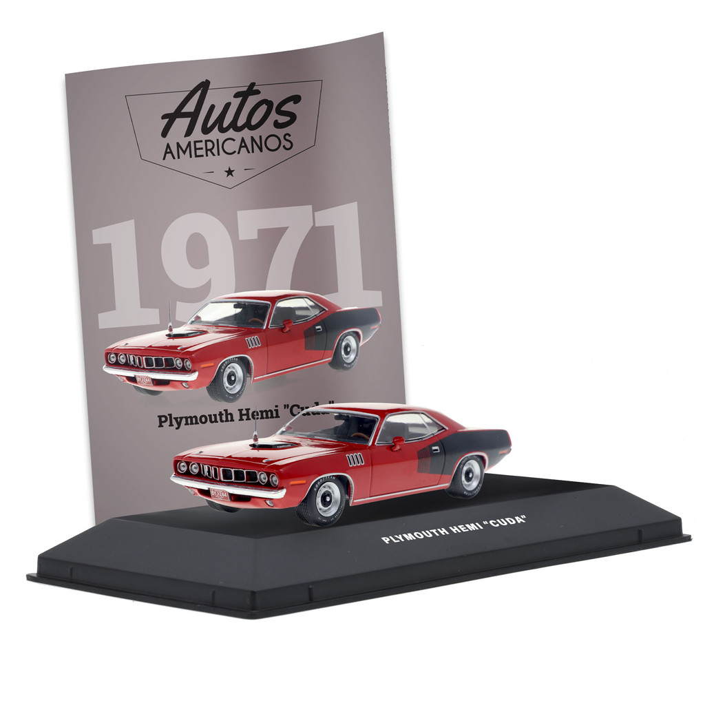 Coleção American Cars: Plymouth Hemi "CUDA" (1971) Edição 10 - 1:43 - Luppa