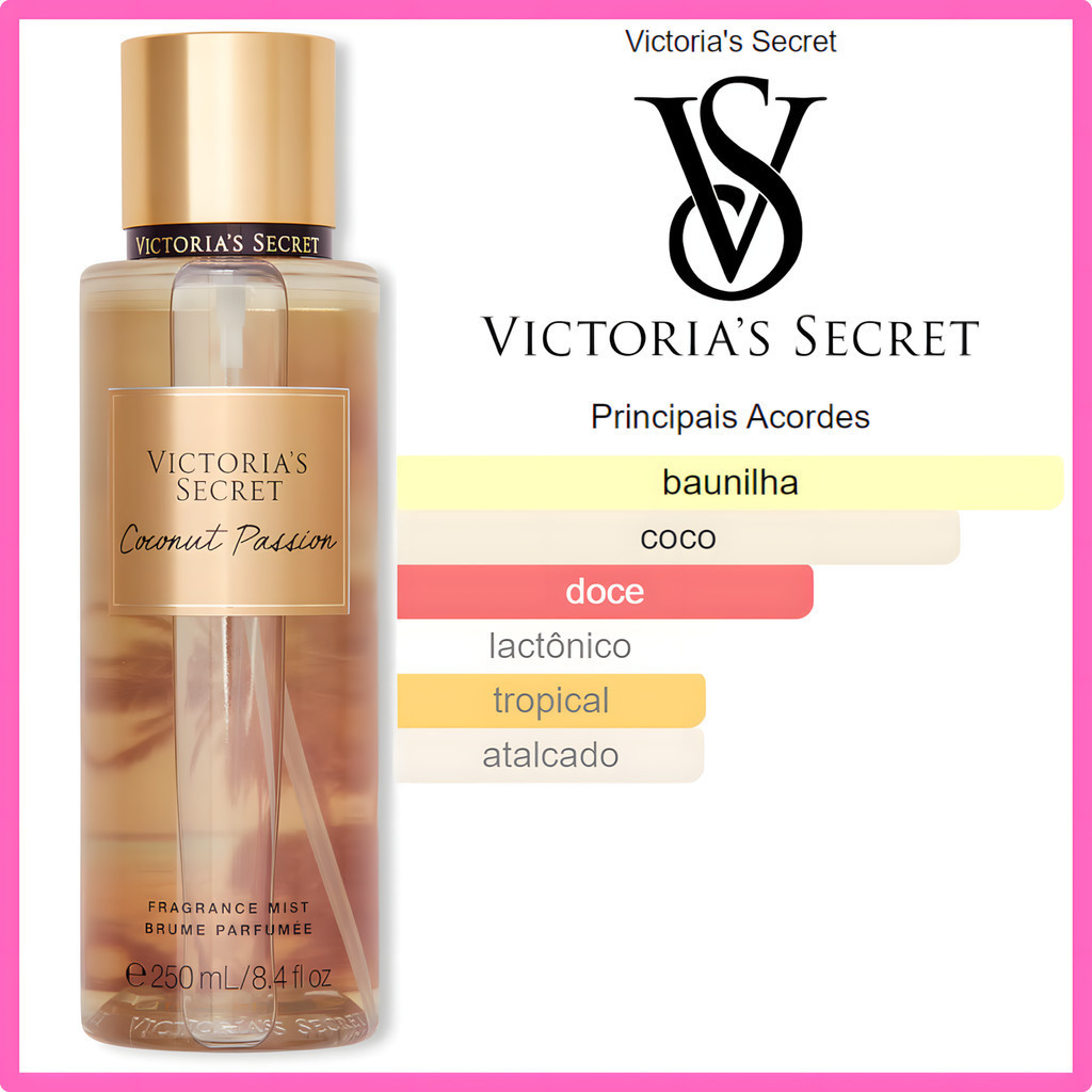 Perfume Victoria's Secret Body Splash Coconut Passion Corporal 250ml | Original