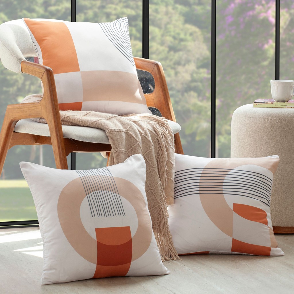 Kit 3 Capas de Almofada Ligth Joy 45x45 - Jolitex