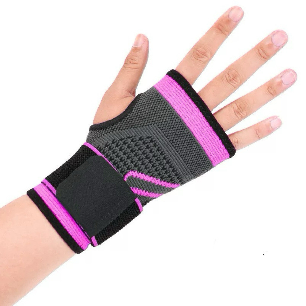 Kit 2 Alça de pulso ajustável tensor de pulso elástico tendinite artrite alívio da dor