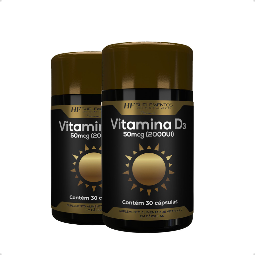 2X VITAMINA D3 2000UI 30CAPS PREMIUM HF SUPLEMENTS