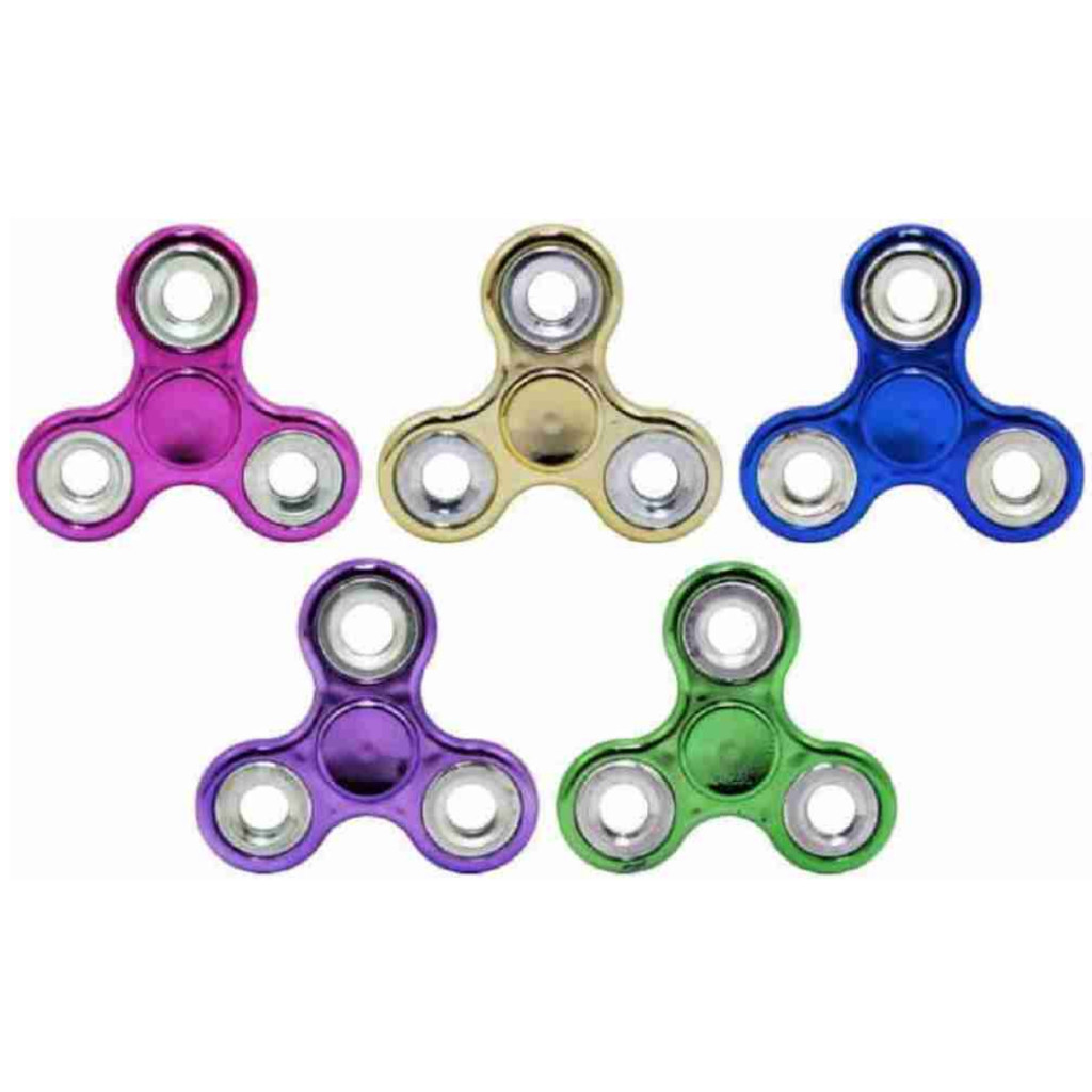 Fidget Hand Spinner Metalizado cor aleatoria - Pode ser seu