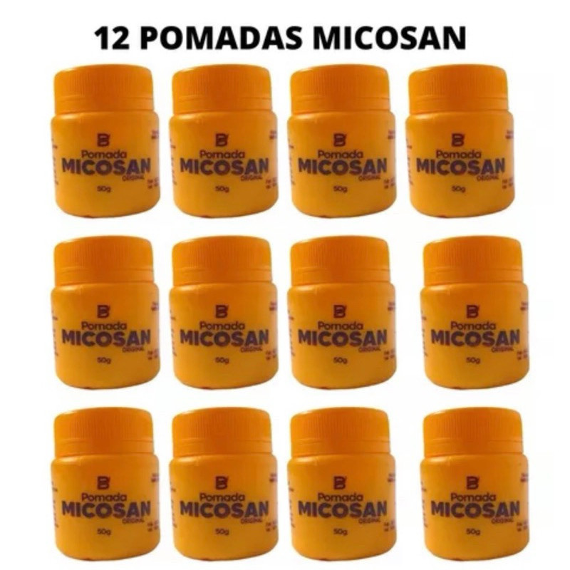 Pomada Micosan kit 12 unidade Original  Clareamento 90g Original Vende Mas