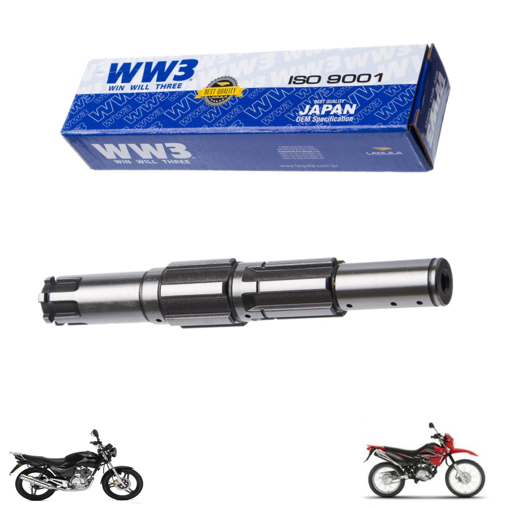 Eixo Secundario Ybr Xtz 125 2008 2009 2010 2011 2012 2013
