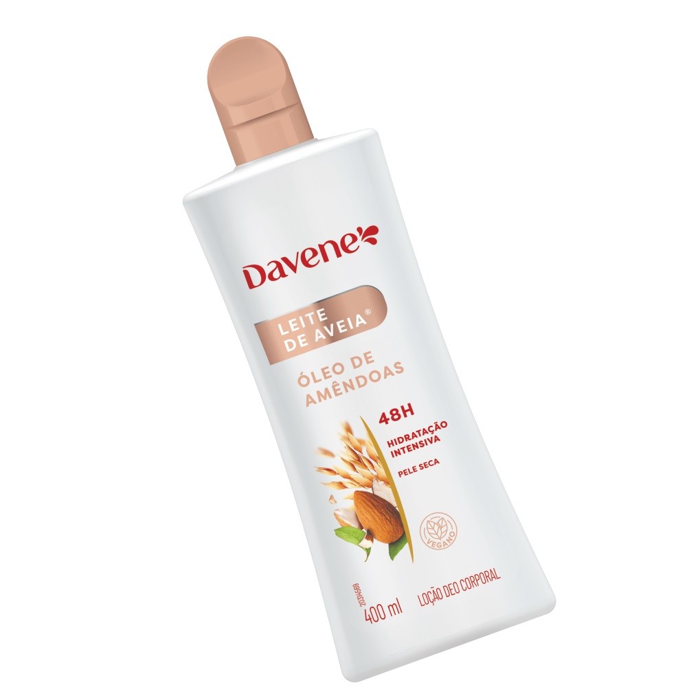 Hidratante Corporal Leite Aveia e Óleo Amêndoas 400ml Davene