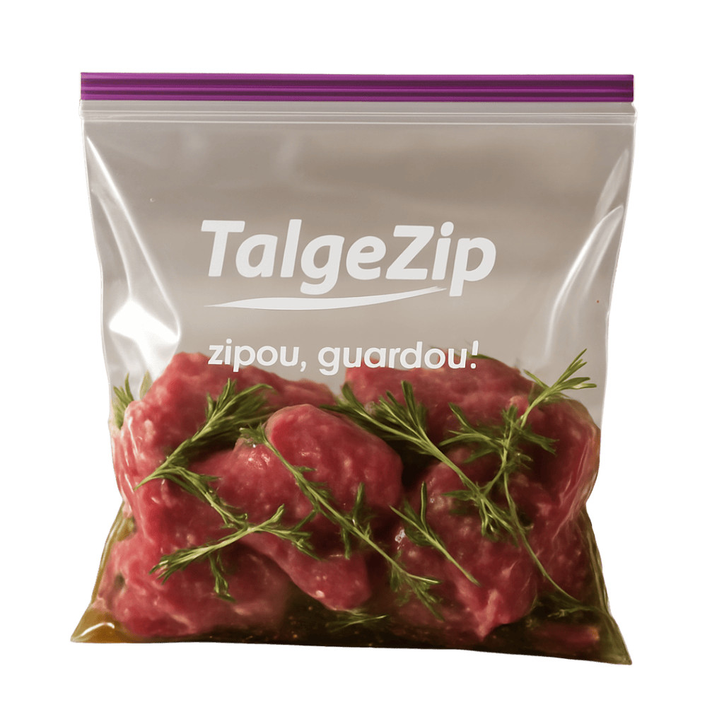 Imagem Saco Zip Bags Para Freezer Fecho Duplo 18x20cm - 14 Unid.