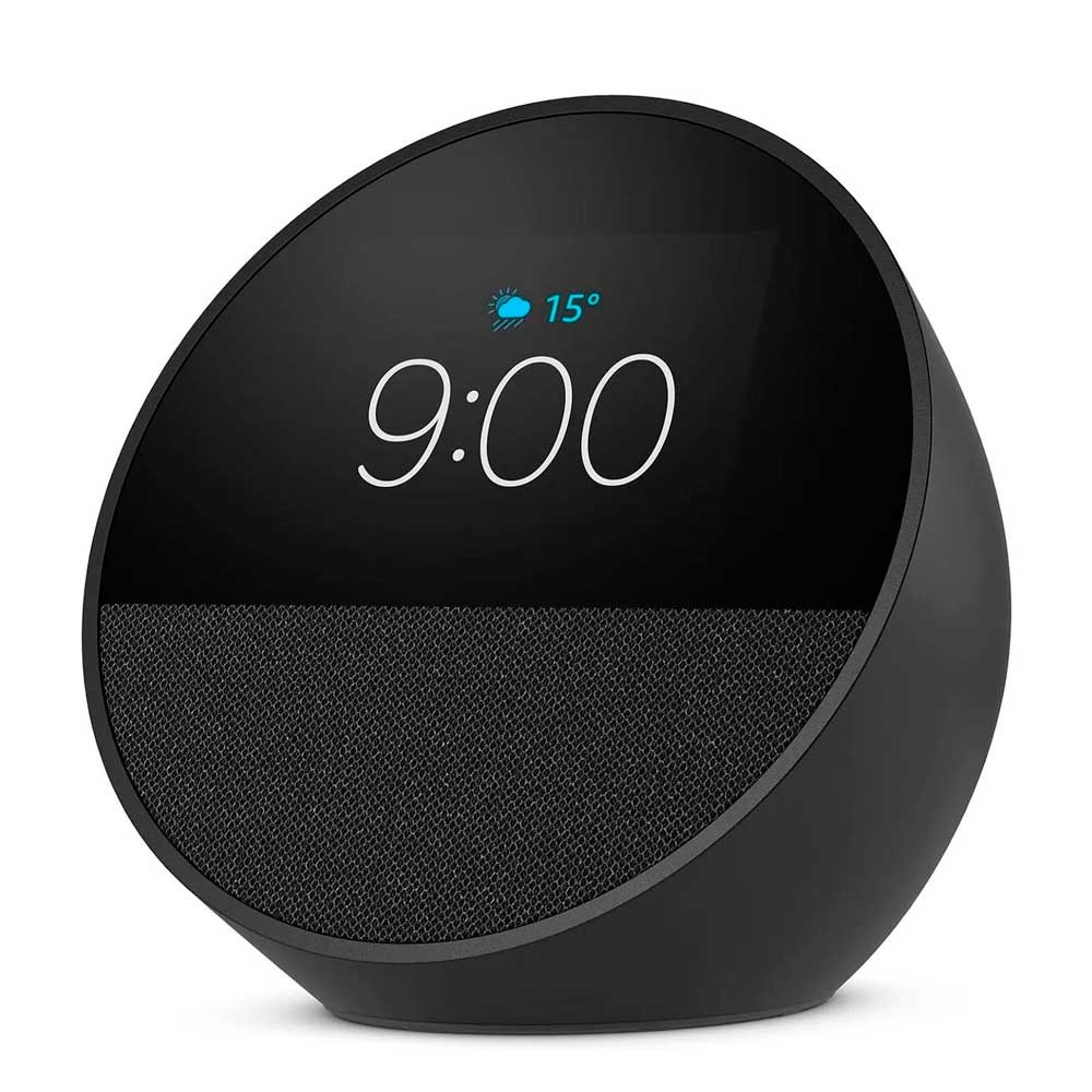 Echo Spot 2024 com Alexa Despertador inteligente, Preto